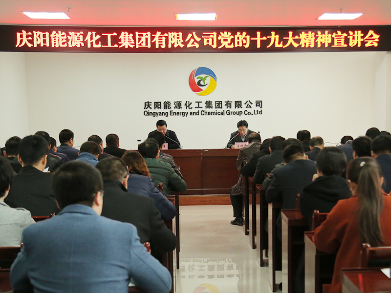 集团公司党委书记秦买宁向全体党员职工宣讲党的十九大精神